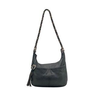 Brighton Dark Navy Leather Shoulder Bag